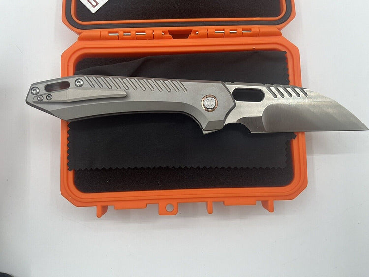 Top Liner Lock (3.3" M390 Sheepsfoot Blade & Titanium Handle)