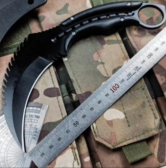 Outdoor Survival Portable Self-Defense Serrated Claw Knife