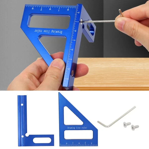 3D Multi-Angle Measuring Ruler