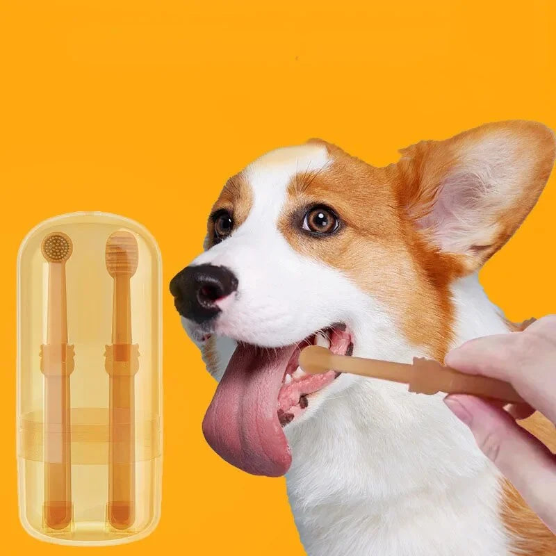 49% Off💥FlexiBrush Pet Toothbrush with Tongue Scraper