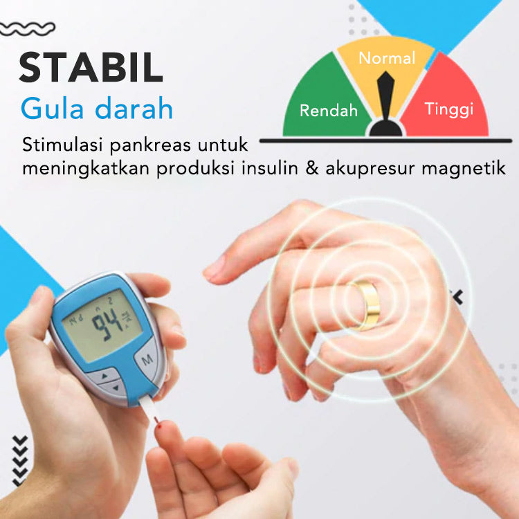 🔥blood sugar control ring(The size can be adjusted)