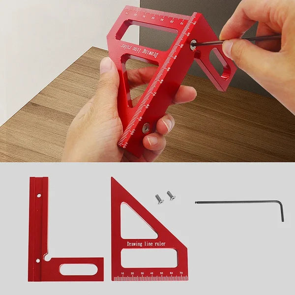 3D Multi-Angle Measuring Ruler