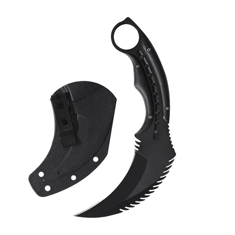 Outdoor Survival Portable Self-Defense Serrated Claw Knife