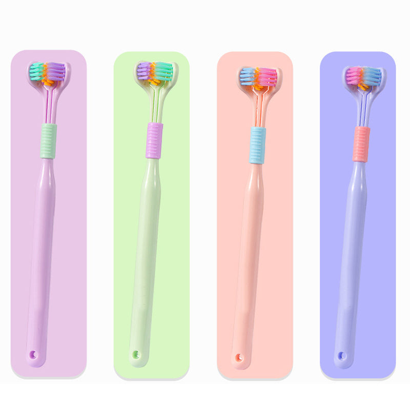 🔥buy 1 get 1 free🔥Three-sided soft hair toothbrush