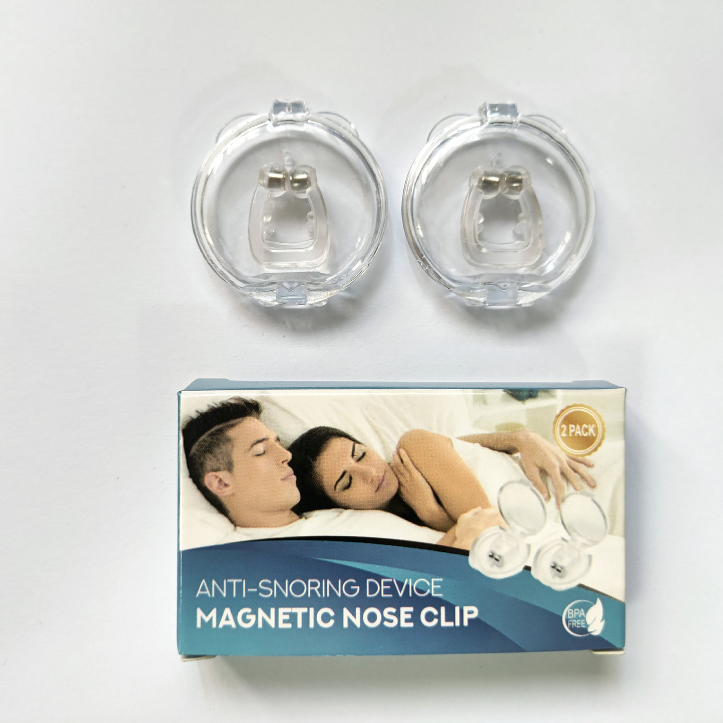 MAGNETIC NOSE CLIP–  Stops Annoying Snoring