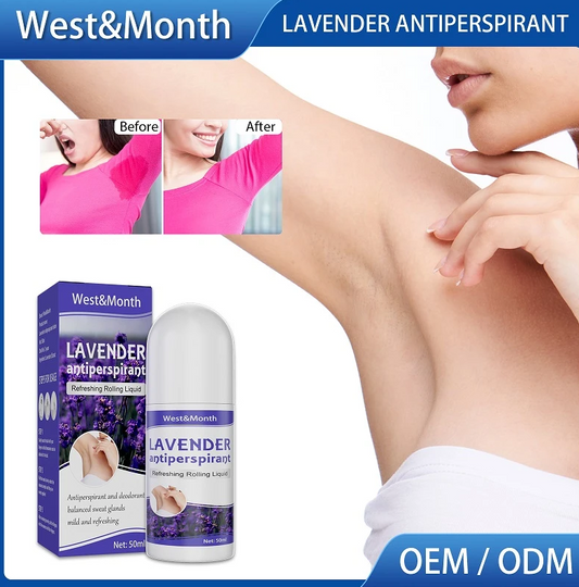 Lavender Antiperspirant Roll-On Deodorant Reduces Sweat Smell