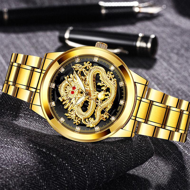 🔥LAST DAY Promotion 70% OFF🔥Fashionable Golden Dragon Watch