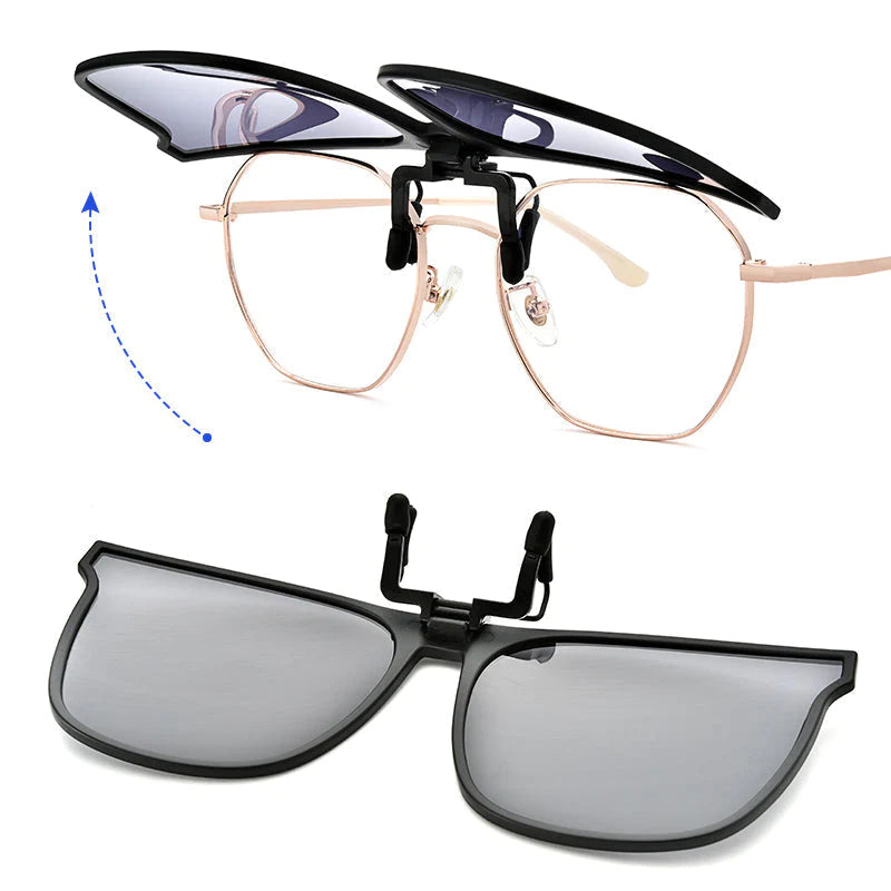 New Polarized Clip-on Flip Up Sunglasses(Buy 1 Get 1 Free)