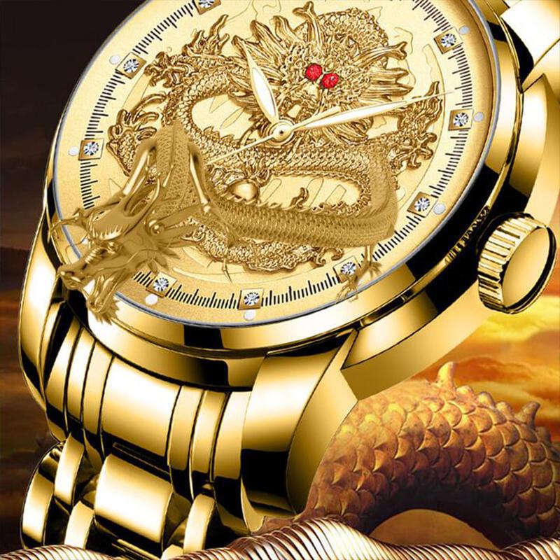 🔥LAST DAY Promotion 70% OFF🔥Fashionable Golden Dragon Watch