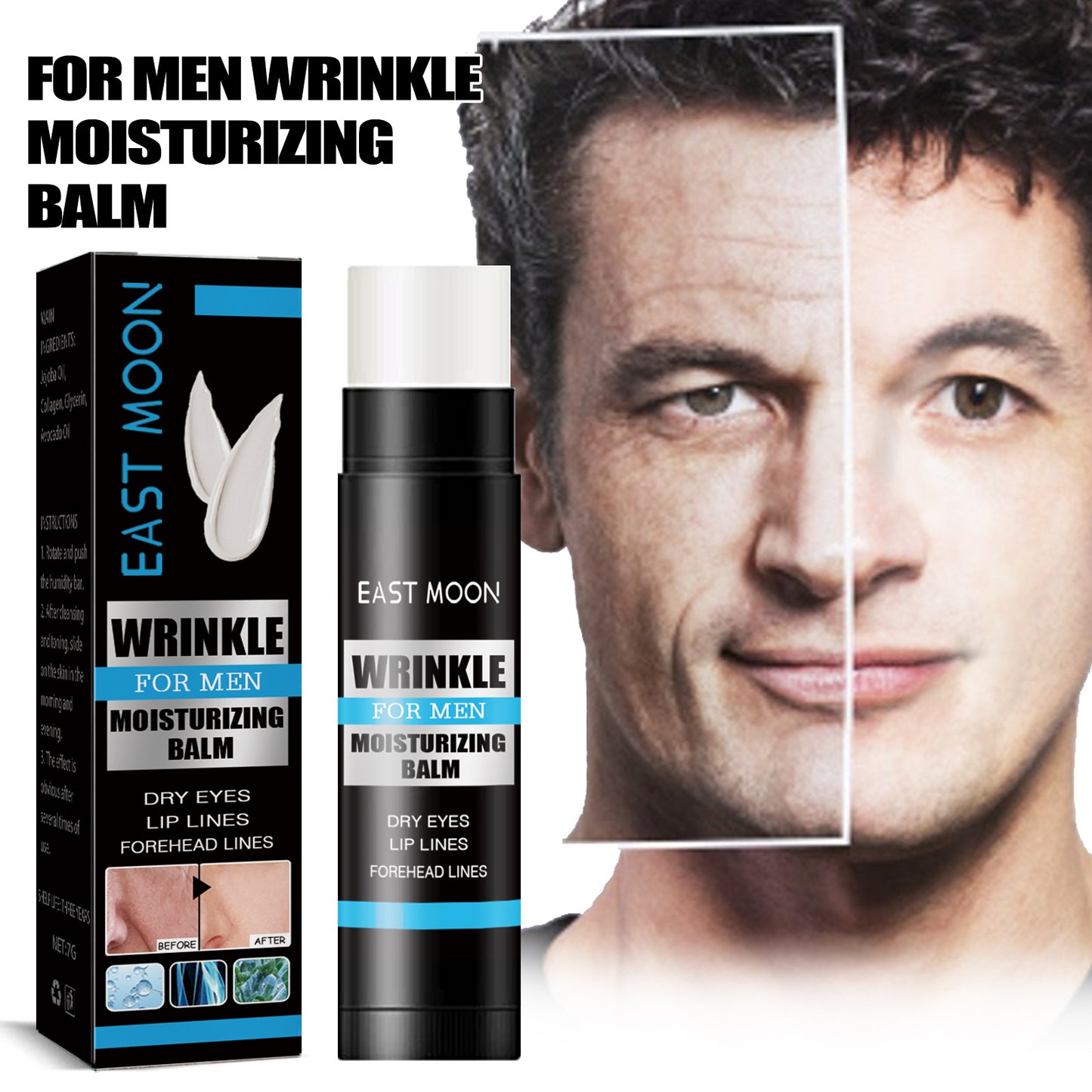 East Moon Men's Anti-Wrinkle Moisturizer Stick