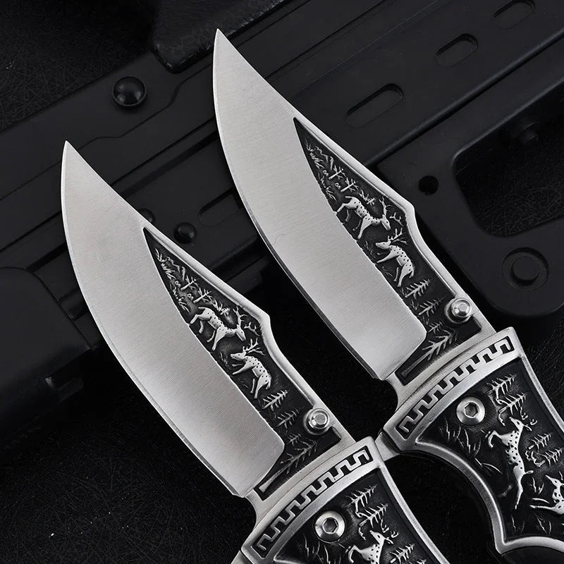 💥Last Day For 50% Off Discount💥High Hardness Sharp Embossing Folding Knife Multi-purpose Tool Knife