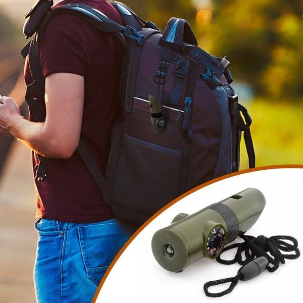 🔥Last day promotion 50% OFF💥Outdoor 7-in-1 Multifunctional Whistle Survival Whistle