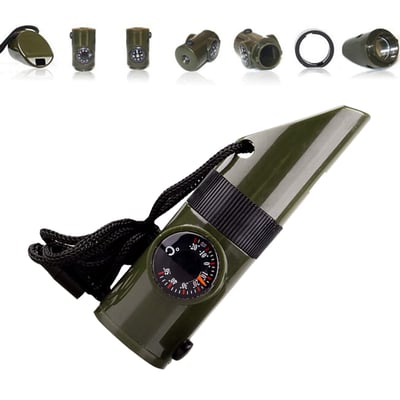 🔥Last day promotion 50% OFF💥Outdoor 7-in-1 Multifunctional Whistle Survival Whistle