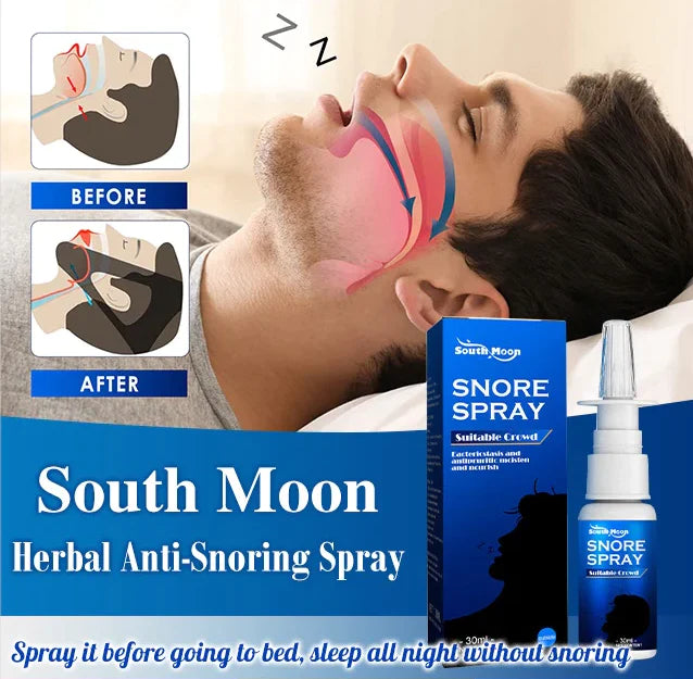 🔥Hot Sale - 49% OFF🎁South Moon Herbal Anti-Snoring Spray