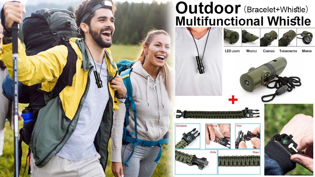 🔥Last day promotion 50% OFF💥Outdoor 7-in-1 Multifunctional Whistle Survival Whistle